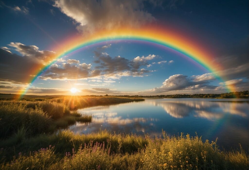 Meanings of Seeing a Rainbow Without Rain